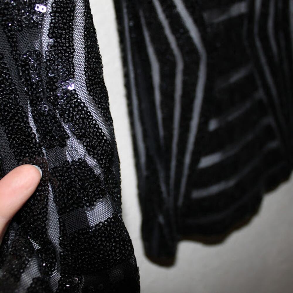 Black Sequin Flare Pants - Brand - Picture 10 of 12